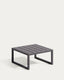 Comova 100% outdoor side table made from black aluminium, 60 x 60 cm