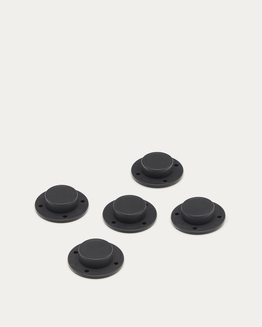 Jeu de 5 pieds réglables avec adhésif pour étagère Litto