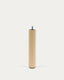 Ise bed base leg made of solid beech wood with a natural tone finish