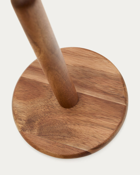 Porte-essuie-tout de cuisine Nukha en bois d'acacia FSC 100 %
