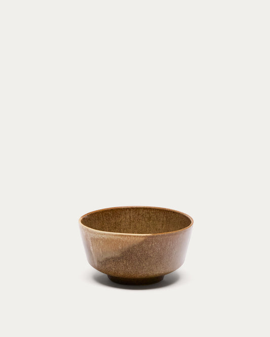 Bol Nagoli en céramique marron