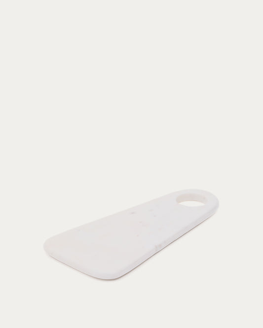 Planche de service Zera en marbre blanc