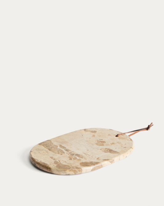 Plateau Orlina en marbre beige 30 x 20 cm