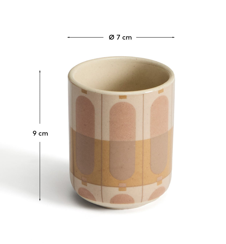 Julnet mug in beige ceramic