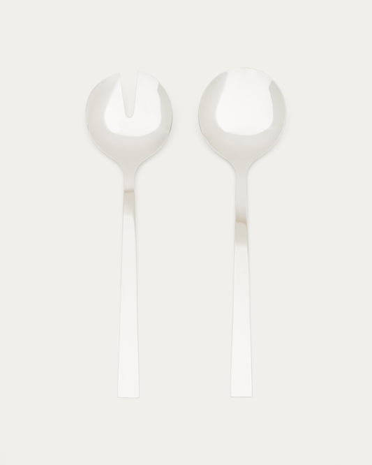 Ensemble Nirela de 2 ustensiles de cuisine en acier inoxydable