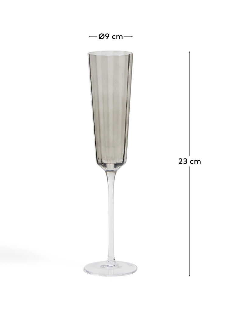 Coupe à champagne Clarien verre gris 18 cl