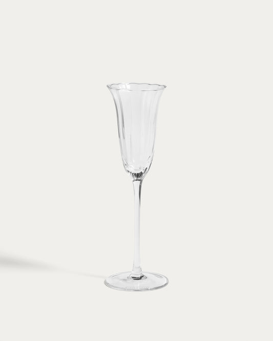 Coupe à champagne Neia en verre transparent 10 cl