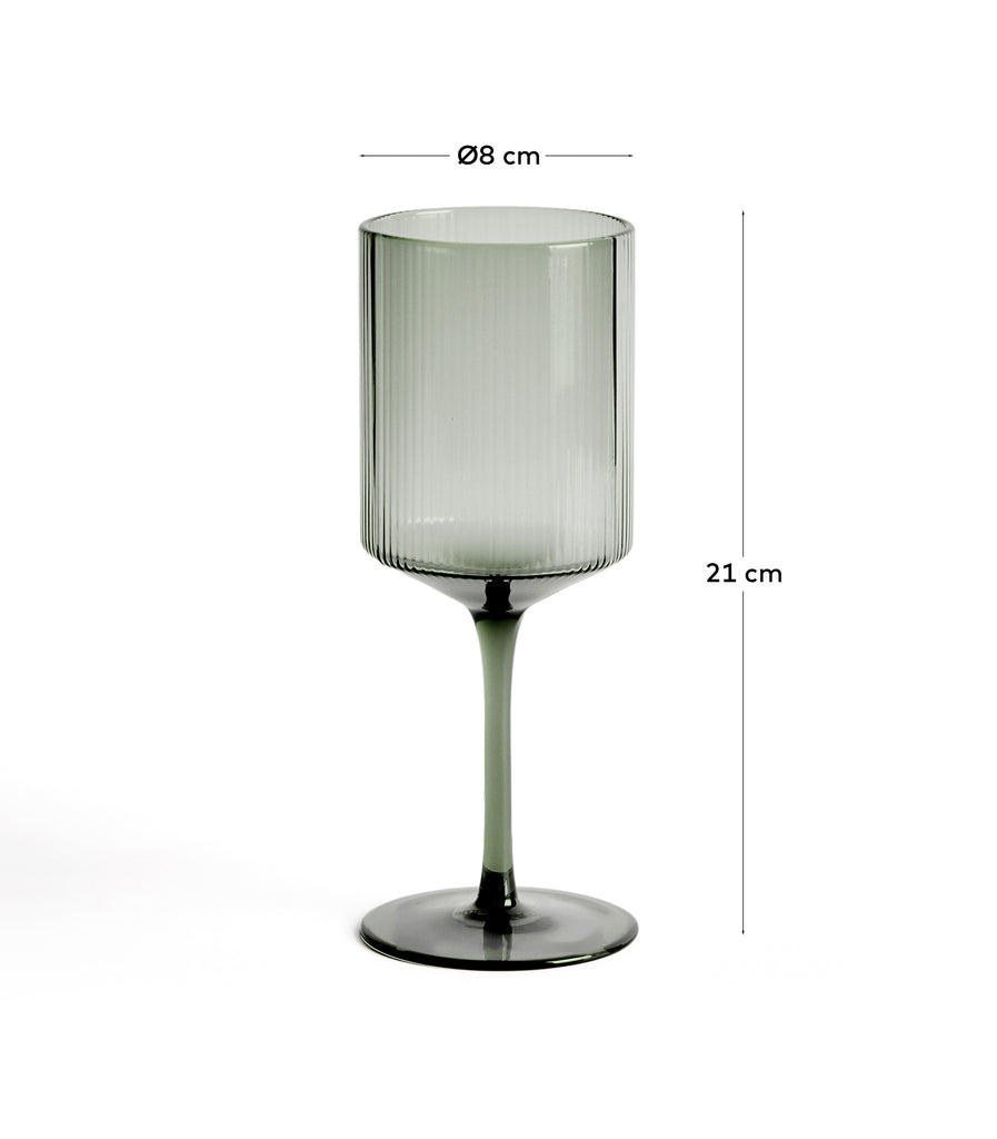 Verre à vin Eluria en verre vert 39,5 cl
