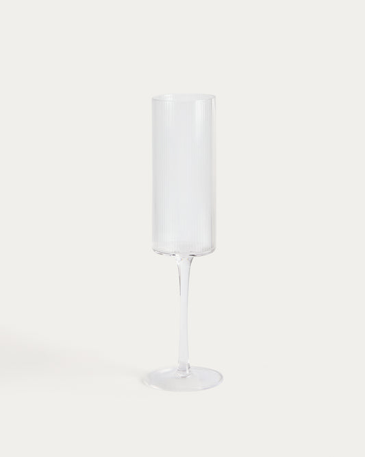 Coupe à champagne Eluria en verre transparent 24,5 cl