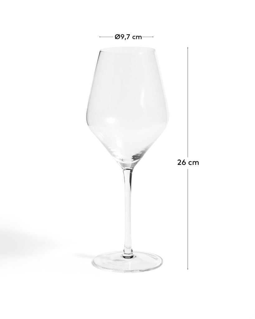 Verre à vin Orbida en verre transparent 55 cl