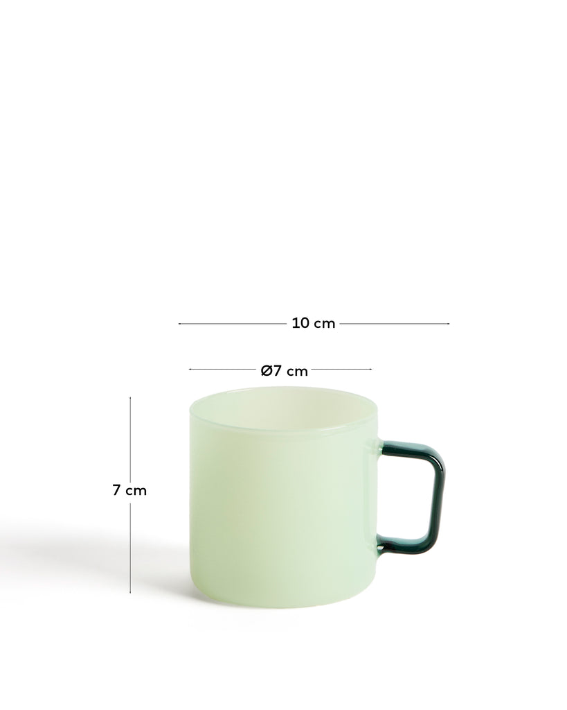 Tasse en verre Micla vert clair