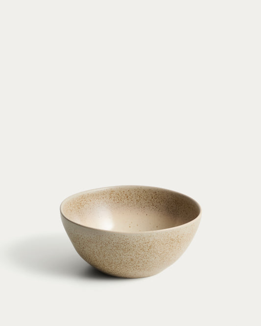 Bol Sarel en céramique beige