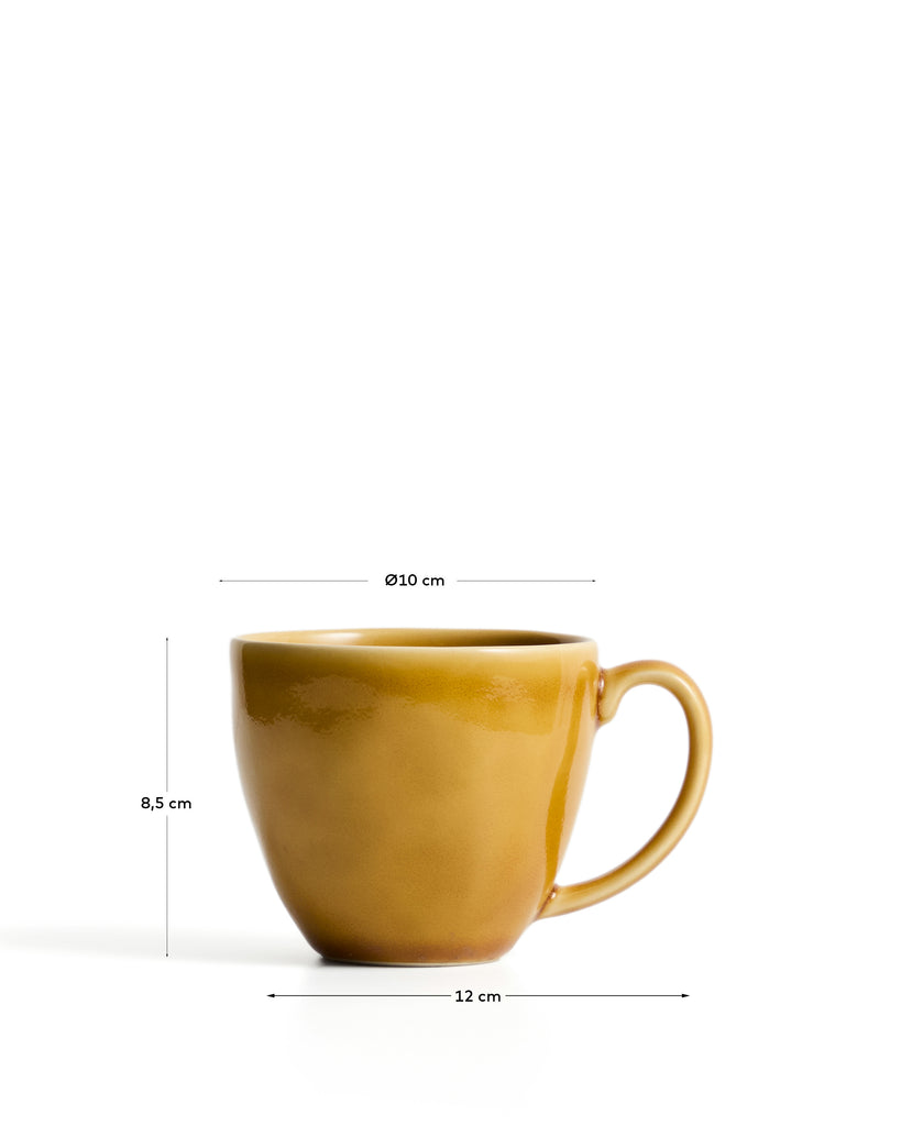 Tasse Selune en céramique jaune