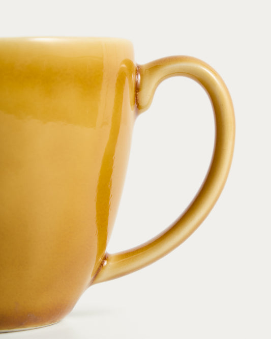 Tasse Selune en céramique jaune