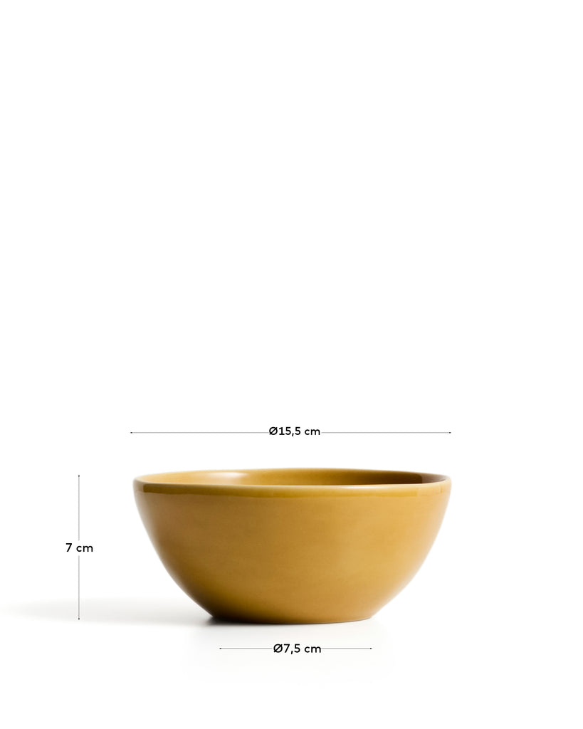 Bol Selune en céramique jaune