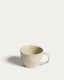 Tasse Aderno en céramique couleur ivoire