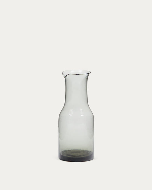 Carafe Thiba en verre gis 90 cl