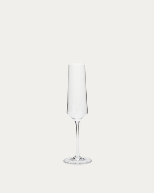 Coupe à champagne Kiro en verre transparent 21 cl
