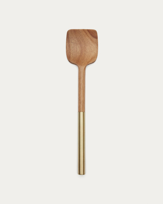 Spatule carrée de cuisine Sataya en bois d'acacia FSC 100%