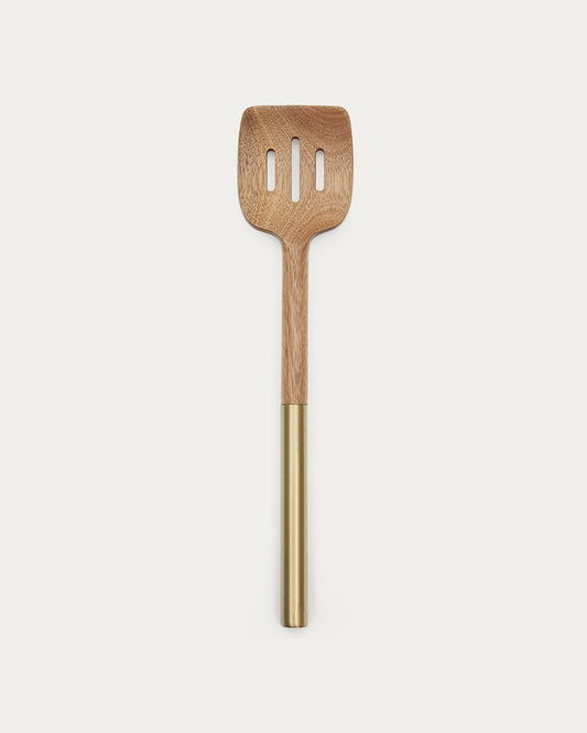 Spatule à trous Sataya en bois d'acacia FSC 100%