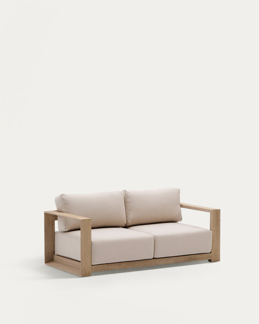 Canapé 2 places Ambra en bois d’acacia avec finition claire 174 cm FSC 100%