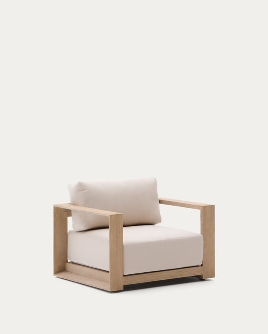 Fauteuil Ambra en bois d’acacia avec finition claire FSC 100%