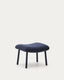 Inari footrest in blue and steel with a blue painted finish 60 x 50cm FSC Mix Credit