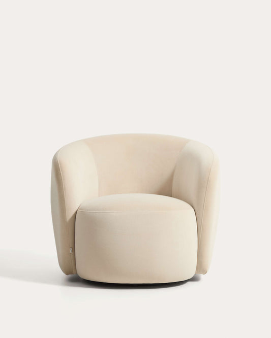 Odenia swivel armchair in pearl FSC Mix Credit