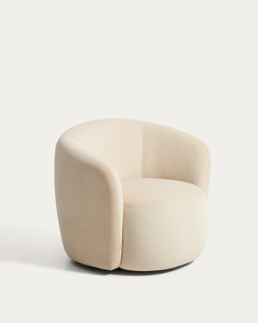 Odenia swivel armchair in pearl FSC Mix Credit