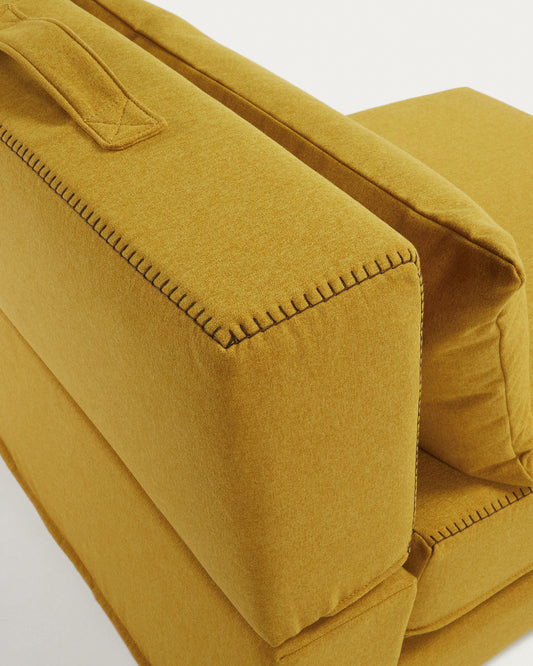 Chauffeuse Arty moutarde 70 x 89 (200) cm