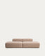 Canapé Blok 3 places en chenille marron 290 cm – FSC Mix Credit