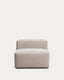 Fauteuil Blok en chenille beige 90 cm – FSC Mix Credit