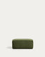Pouf terminal Blok en velours côtelé épais vert 60 x 104 cm – FSC Mix Credit