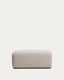 Pouf terminal Blok en chenille beige 60 x 104 cm – FSC Mix Credit