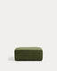 Pouf terminal Blok en velours côtelé vert 90 x 104 cm – FSC Mix Credit