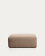 Pouf terminal Blok en chenille marron 90 x 104 cm – FSC Mix Credit