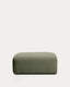 Pouf terminal Blok en chenille verte 90 x 104 cm – FSC Mix Credit
