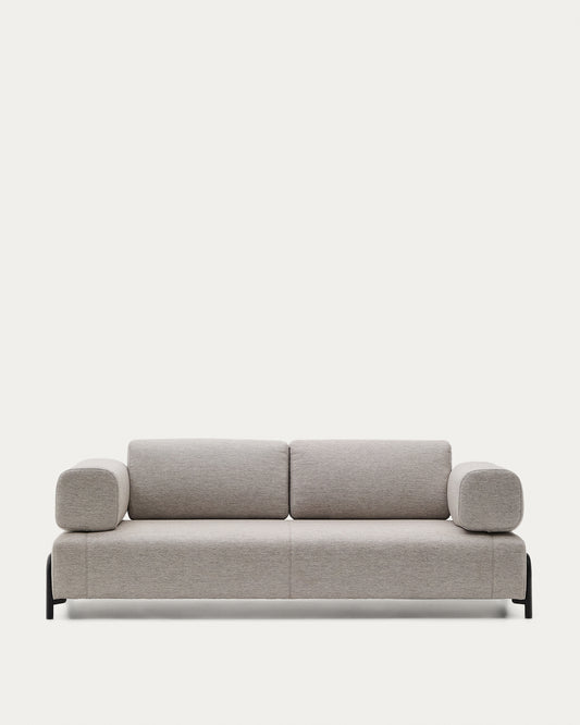 Canapé Compo 3 places beige grisâtre 232 cm