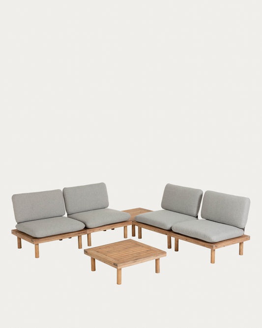 Ensemble Viridis de 4 fauteuils et 2 tables FSC 100%