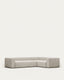 Canapé d’angle Blok 4 places beige 320 x 230 cm / 230 x 320 cm