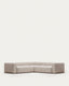 Blok beige chenille 4-seater corner sofa 290 x 290cm FSC Mix Credit