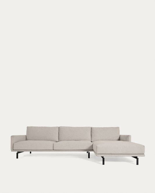 Canapé Galene 4 places avec méridienne droite beige 314 cm FSC Mix Credit