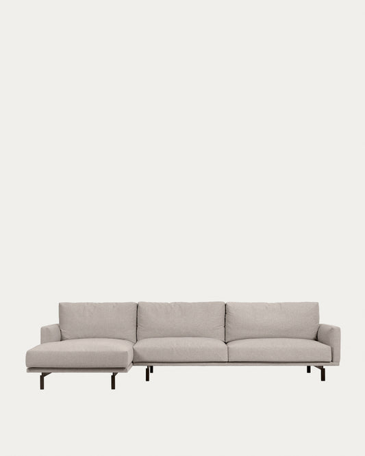 Canapé Galene 4 places avec méridienne gauche beige 314 cm FSC Mix Credit