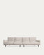 Galene 4 seater sofa in beige, 334 cm FSC Mix Credit