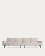 Galene 4 seater sofa in beige, 414 cm FSC Mix Credit