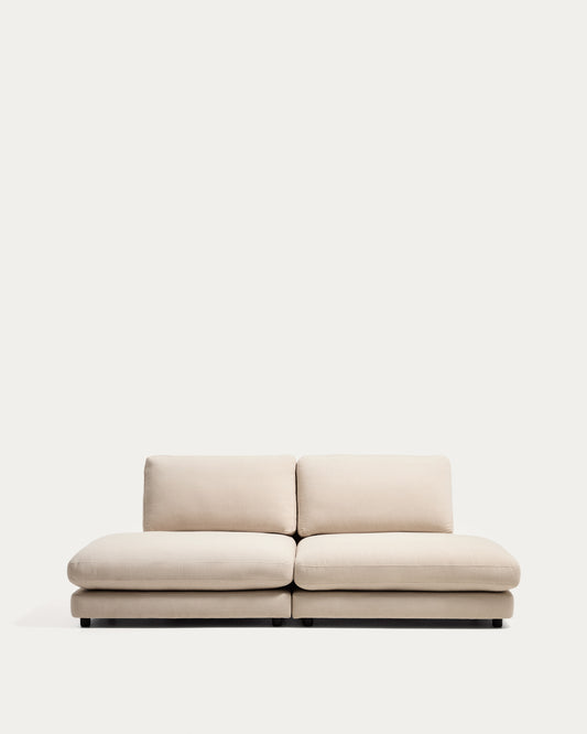 Canapé modulable Gala 3 places en chenille beige FSC Mix Credit 240 cm