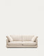Gala 3-seater beige chenille sofa FSC Mix Credit 210cm