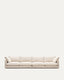 Gala 6-seater beige chenille sofa FSC Mix Credit 390cm
