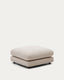 Gala beige chenille footrest FSC Mix Credit 90 x 90cm