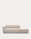 Neom 2 seater modular sofa with back module in beige, 244 cm FSC Mix Credit